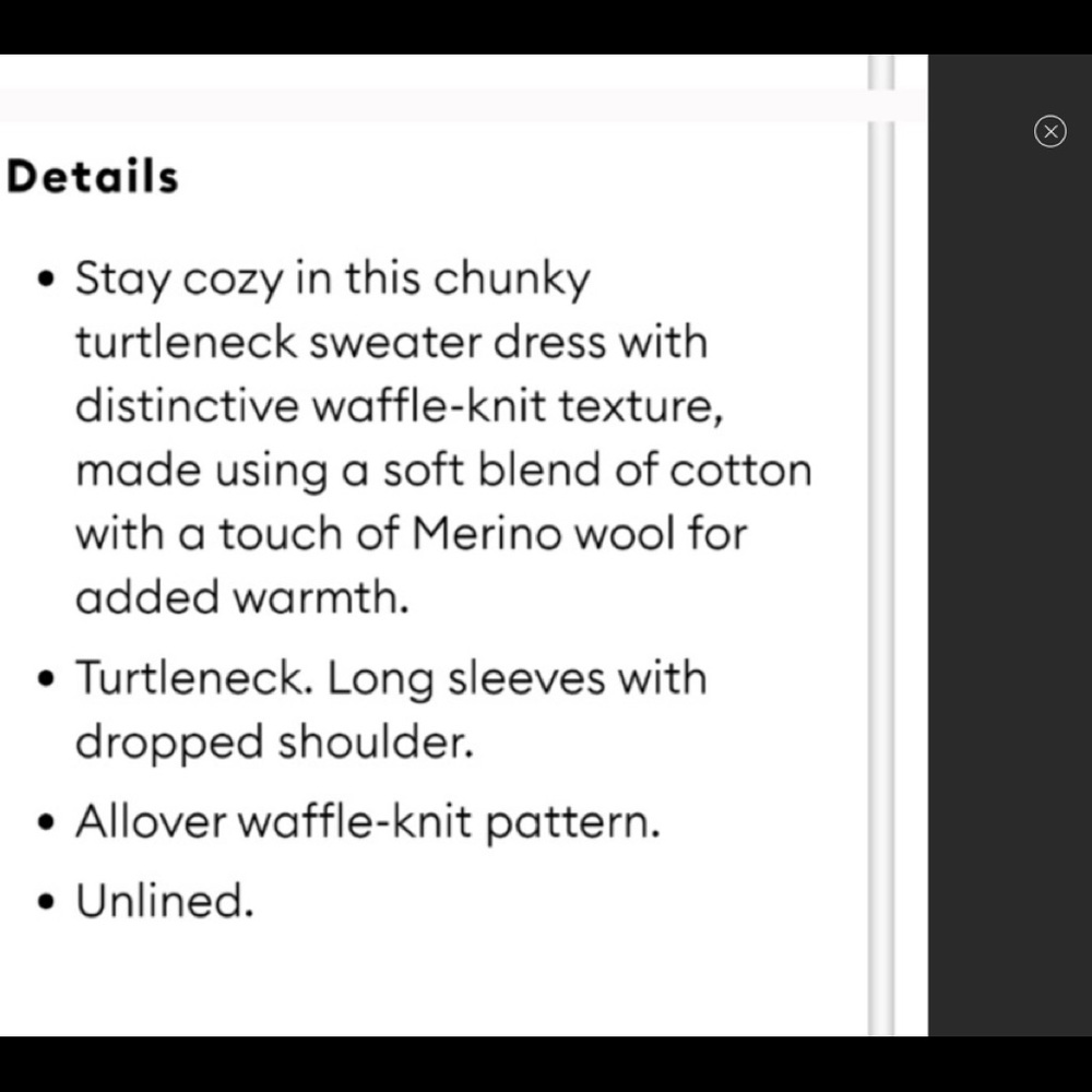 Banana republic Chunky Turtleneck Sweater Dress. - Picture 7 of 9